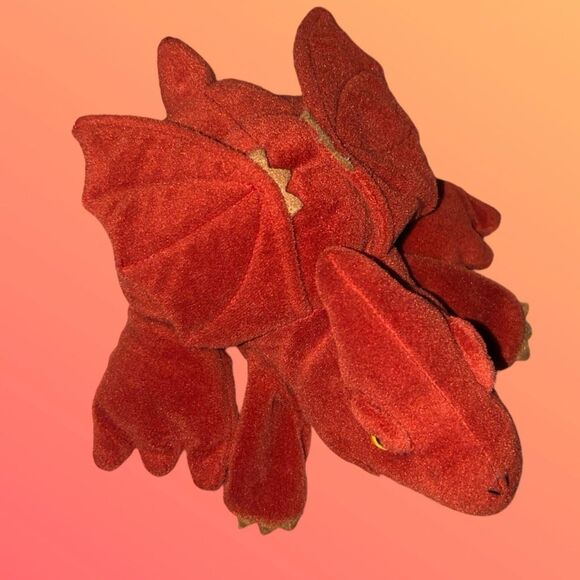 Vintage 1995 Plush Creations Dinosaur Pterodactyl Plush Hand Puppet 6” - Picture 2 of 7